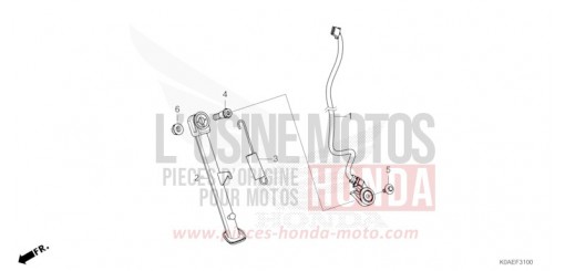 CAVALLETTO LATERALE CBF300NAN di 2022